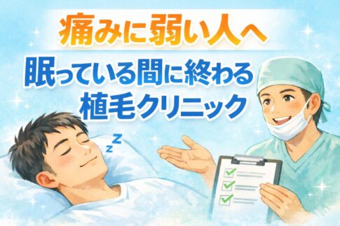 全身麻酔がある自毛植毛クリニックおすすめ4選｜痛みに弱い人は要チェック