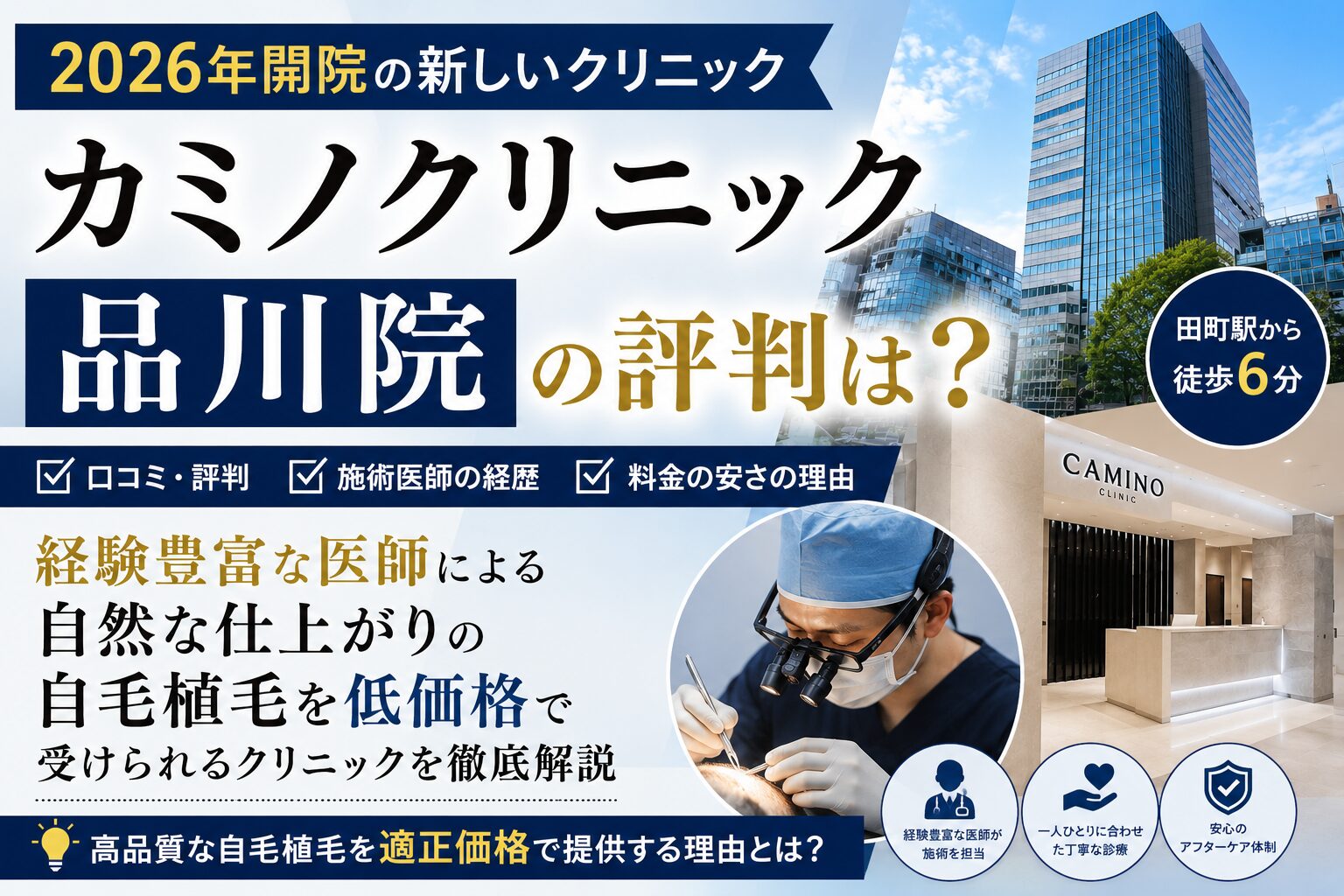 カミノクリニック品川院　レビュー